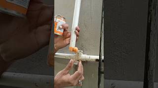 How to make PVC pipe  PVC pipe tee lagane ka Sahi tarika pvc homemade ytshorts [upl. by Adran]