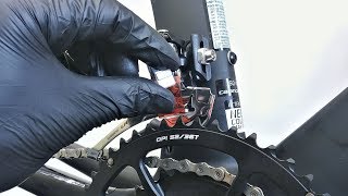 Dont Forget To Stick The Plate Shimano FDR8000 Front Derailleur Installation  Adjustment [upl. by Aksel]