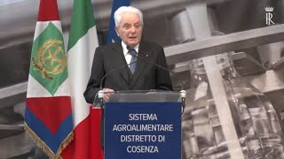 Mattarella quotIl lavoro non e una mercequot [upl. by Haon]