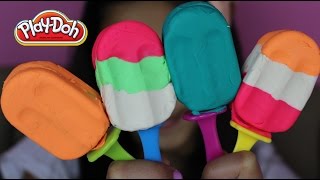 Tuesday Play Doh DIY Colorful Play Doh Popsicles PlayDoh Ice Lolly [upl. by Tonneson]