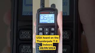 USA heard on the Thunderpole TX indoors cbradio 27025 AM American Superbowl [upl. by Jovia]