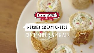 Herbed Cream Cheese Cucumber Spirals [upl. by Eem888]