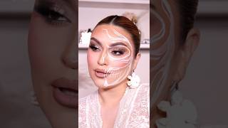 💀🤍✨ skullmakeup latina halloweenmakeup halloween makeuptutorial viral [upl. by Dunton]