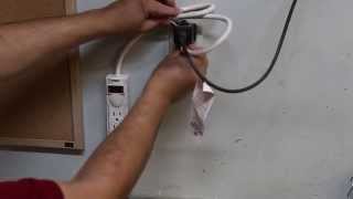 Quick Tip How to attach a powerstrip  surgeprotector to a wall drywall [upl. by Haze]