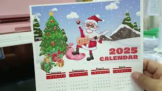 CHRISTMAS POSTER CALENDAR 2025 WITH MOCKUP TEMPLATE 10 DESIGNS [upl. by Attiuqal]