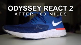 Nike Odyssey React Flyknit 2  After 100 Miles [upl. by Arocal]