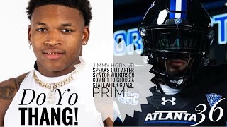 Jimmy Horn Jr SPEAKS OUT After Sy’Veon Wilkerson COMMIT To Georgia State After COACH PRIME [upl. by Hittel132]