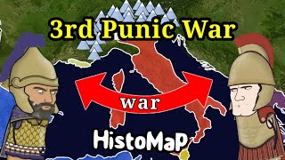 The Third Punic War  HistoMap [upl. by Odysseus80]