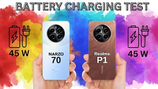 realme p1 5g vs narzo 70 5g charging test [upl. by Schinica]