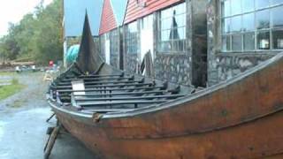 Kvalsundbåten  Replica of the preViking Norse Kvalsund ship [upl. by Llerrom103]