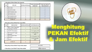 Menyusun Pekan dan Jam Efektif TA 2024 2025 Semester Ganjil [upl. by Eerot]