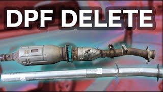 DPF Delete Pipe 08 09 10 Ford F250 Powerstroke 64 Diesel Superduty  Offorad  Race [upl. by Ciccia252]