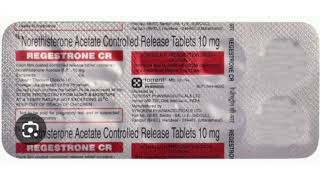 REGESTRONE CR Tablets Norethisterone Acetate Controlled Release Tablets [upl. by Thorlie]