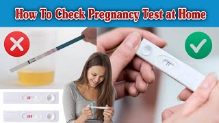 Pregnancy Test at Home  Pregnancy Test at Home With Kit [upl. by Uird]