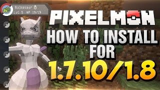 Minecraft How to download Pixelmon mod version 18 [upl. by Almena]