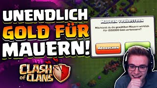 🤩MILLIONEN GOLD FÜR NEUE MAUERN  Clash of Clans Deutsch [upl. by Nallak]