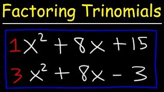 Factoring Trinomials The Easy Fast Way [upl. by Manard]