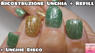 Ricostruzione Unghia Con Dual Form Quadrata E Refill Con Easy Builder MichelleNails  Unghie Disco [upl. by Kurt943]