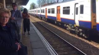 London overground class 317 Passing at highams Park [upl. by Anikes]