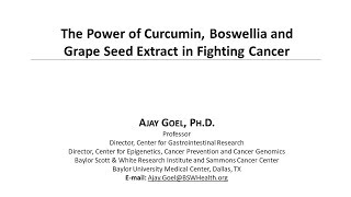 Natures Answers to Cancer Curcumin Boswellia and Grape Seed [upl. by Machos]