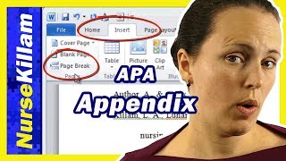 How to use an Appendix in APA format 6th edition Appendix format label and titling [upl. by Eirojam]