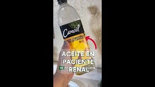 Este es el MEJOR aceite RENAL 🧴🍶 chefrenal receta dialisis trasplanterenal [upl. by Attenat]