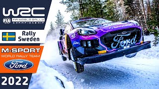 MSport Ford WRC Rally Highlights  WRC Rally Sweden 2022  Ford Puma Rally1 Rally Car [upl. by Edrei711]