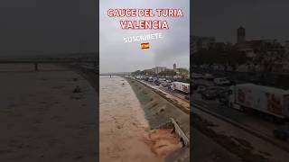 🇪🇸 ASÍ ESTÁ AHORA EL NUEVO CAUCE DEL TURIA A SU PASO POR VALENCIA🇪🇦 shorts viral valencia españa [upl. by Nemhauser]