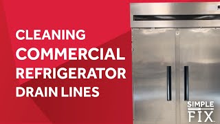 Cleaning Commercial Refrigerator Drain Lines [upl. by Hasile]