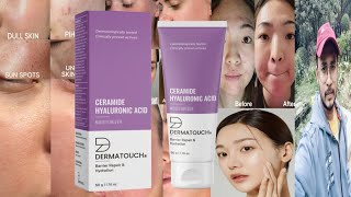 Dermatouch Ceramide Hyaluronic Acid Moisturizer  Honest Review [upl. by Ferguson]