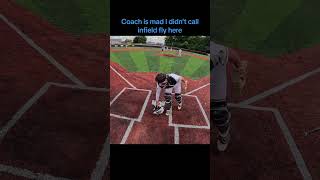 16u infield fly rule explained baseball umpire sports michigan [upl. by Llywellyn581]