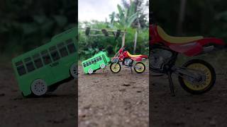 Dirt bike finger toys  mobil mobilan bus tayo motor cross dirtbike mobilmobilan shorts [upl. by Anahir]