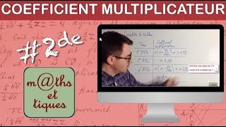 Calculer un coefficient multiplicateur taux dévolution  Seconde [upl. by Vary]