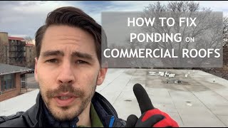 How to Repair a Flat Roof with Ponding Water [upl. by Lybis875]