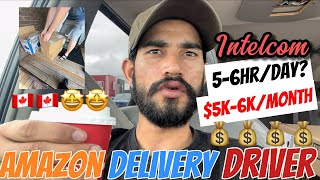 🇨🇦 Delivery Driver jobs in Canada  Parcel delivery job  Intelcom Delivery driver job  Earnings [upl. by Norit]