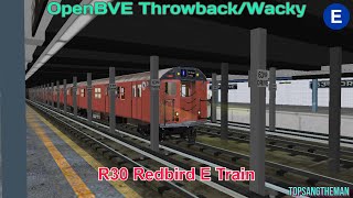 OpenBVE ThrowbackWacky  R30 Redbird E Train [upl. by Novihc]