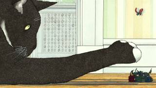 Mr Wuffles by David Wiesner Book Trailer [upl. by Orimar]