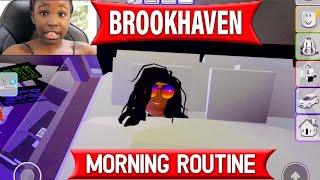 MY MORNING ROUTINE IN ROBLOX BROOKHAVEN [upl. by Thedric]