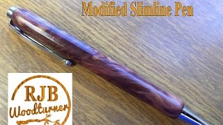 Modified Slim Line Pen from Figured Cedar [upl. by Hersh]