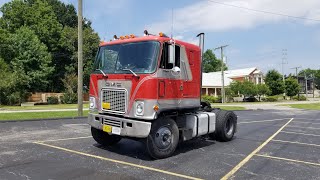 Driving  Shifting 8v71 318 Straight Pipe Detroit Diesel 1973 GMC Astro Cabover 10 Speed Eaton [upl. by Uhsoj]