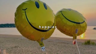 marshmello ft bastille  happier sped up  reverb [upl. by Ennaitak]