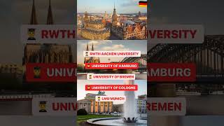 quotStudy in Germany for Less Top 8 Most Affordable Universities Revealed 🇩🇪✨quot  Explorestudyabroad [upl. by Lemra]