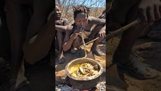 Wow See how little Hadza boy cooks his Lunch today 😋‼️😲hadzabetribe cooking food [upl. by Eugenia]