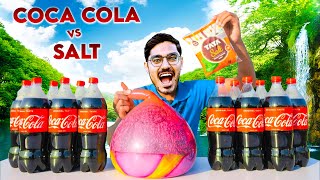 Coca Cola VS Salt in Large Balloon What Will Happen [upl. by Freida]