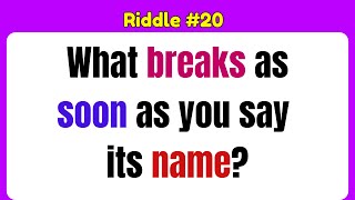 25 ImpossibletoSolve Riddles with Answers  Can You Crack These 🧩 Part 20 [upl. by Trevethick]