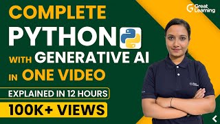 Python Tutorial with Gen AI for 2024  Python for Beginners  Python full course [upl. by Loginov]