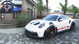 PORSCHE 911 GT3 RS 2023  Forza Horizon 5 Steering Wheel Gameplay [upl. by Havard709]