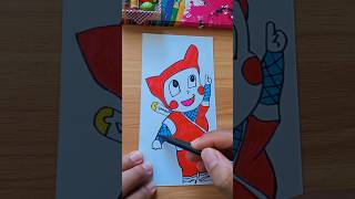 How To Draw Shinzo Hattori Brother The Red Ninja drawingtutorials shorts [upl. by Otnas317]