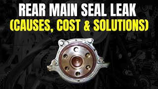 SYMPTOMS OF A REAR MAIN SEAL LEAK Causes Cost amp Solutions [upl. by Kcirdek]