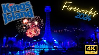 Under The Stars  Kings Islands Epic Firework and Drone Show [upl. by Einahpad]